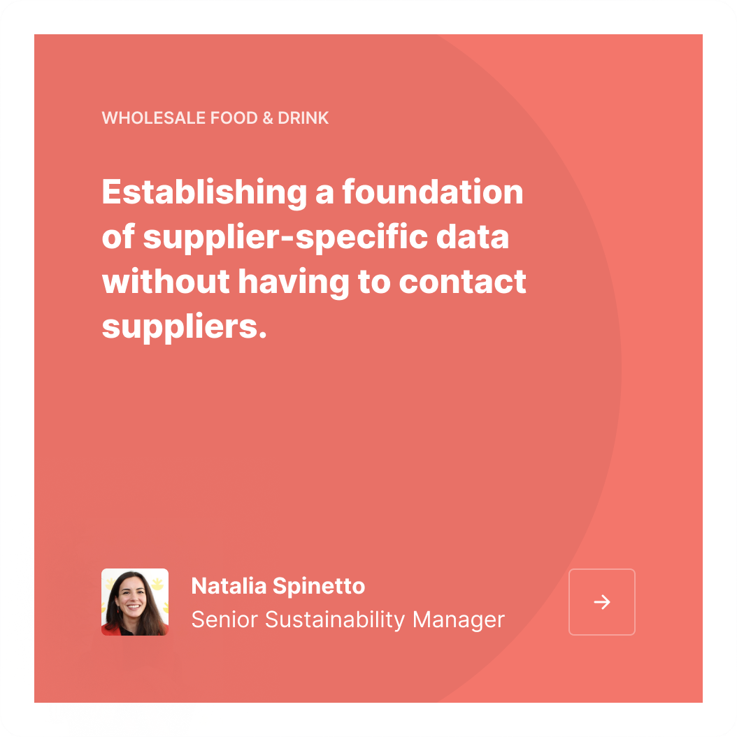 Accelerating supply chain sustainability